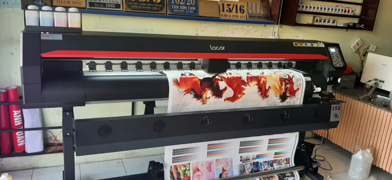 MÁY IN KỸ THUẬT SỐ LOCOR 1601/1602 (1M6) SỬ DỤNG ĐẦU PHUN EPSON I3200 CHUYÊN IN PP-DECAL-HIFLEX